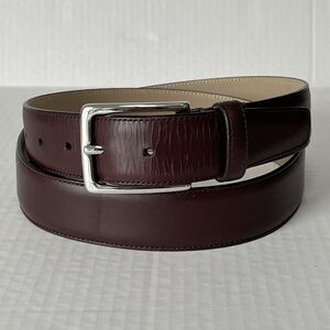 BROOKS BROTHERS MADE IN ITALY GENUINE LEATHER BELT SOLID BRASS BUCKLE SIZE 40